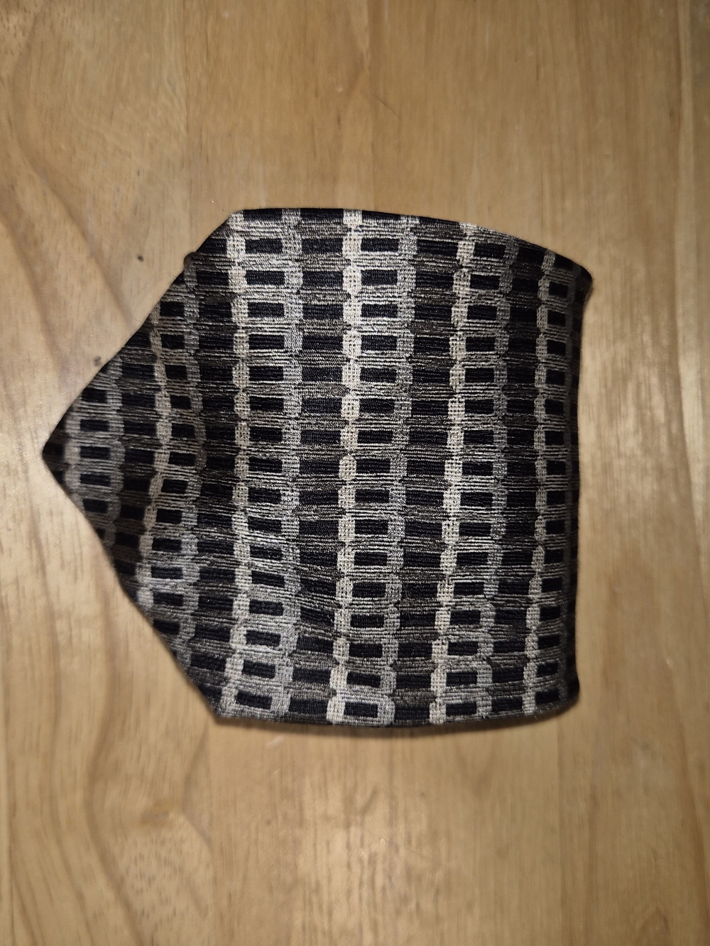 Paco Rabanne Paris Made in Italy Men’s Silk Geometric Necktie